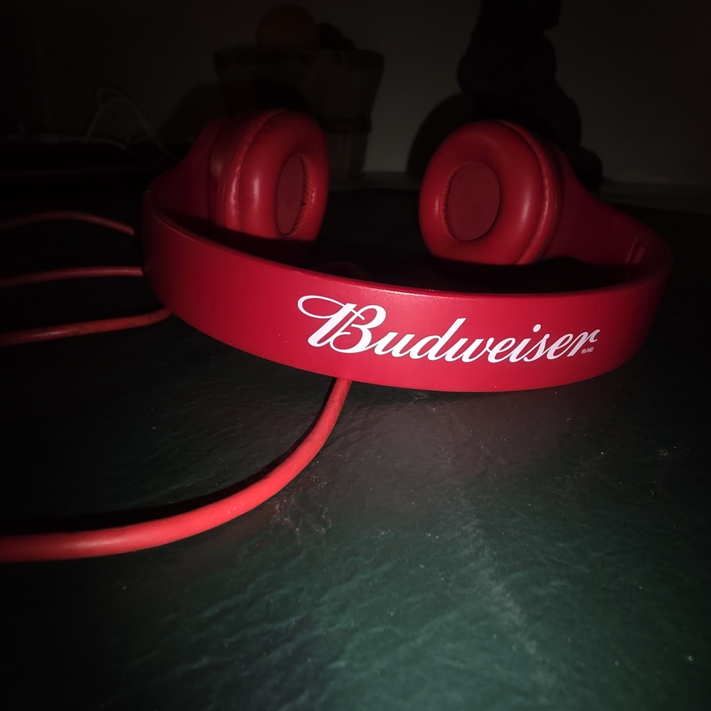 Budweiser Vibrant Red On-Ear Headphones